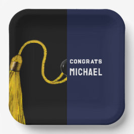 卒業パーソナライズされたパーティ紙プレート ペーパープレート