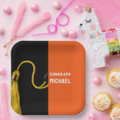 卒業パーソナライズされたパーティ紙プレート ペーパープレート (パーティー)