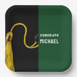 卒業パーソナライズされたパーティ紙プレート ペーパープレート