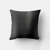 卒業パーソナライズされたブラック&金ゴールド クッション (裏面)