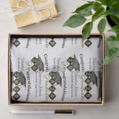 卒業パーソナライズされたブラック&金ゴールド 薄葉紙 (ギフト)