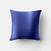 卒業パーソナライズされたブルー&金ゴールドスター クッション (裏面)