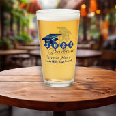 卒業パーソナライズされたブルー&金ゴールド20XX タンブラーグラス