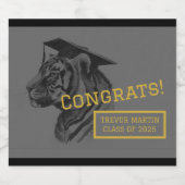 卒業パーソナライズされたボトルラベル ビールラベル (シングルラベル)