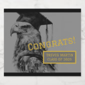 卒業パーソナライズされたボトルラベル ビールラベル (シングルラベル)