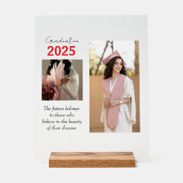 卒業パーソナライズされたポスター アクリルサイン