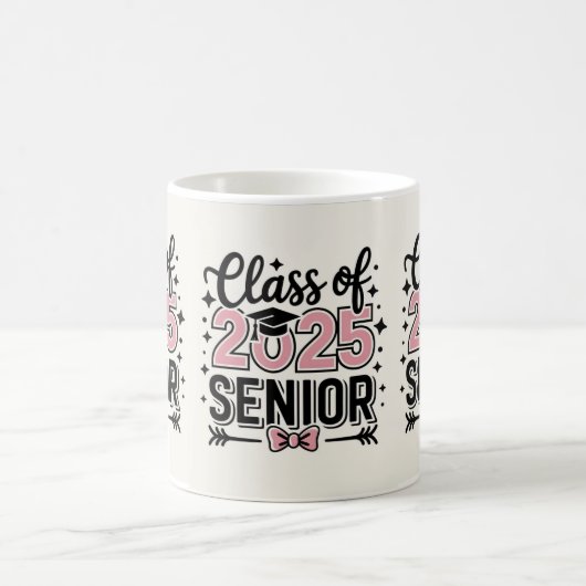 卒業パーソナライズされたマグ – 2025年クラス コーヒーマグカップ (中央)