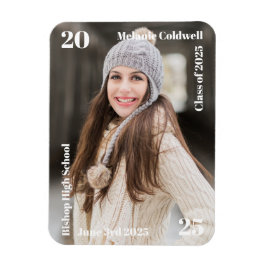 卒業パーソナライズされたモダン発表 マグネット