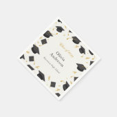 卒業パーソナライズされた会 スタンダードカクテルナプキン (角)