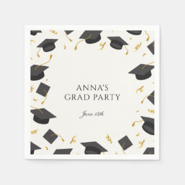 卒業パーソナライズされた会 スタンダードカクテルナプキン