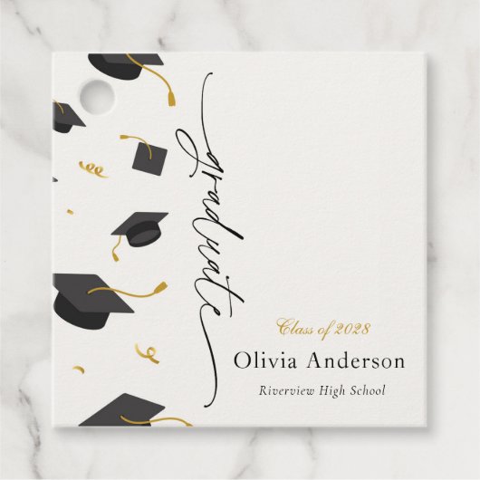 卒業パーソナライズされた会 フェイバータグ (正面)