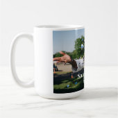 卒業パーソナライズされた写真と名前 コーヒーマグカップ (左)