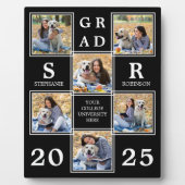 卒業パーソナライズされた写真ユニークコラージュ フォトプラーク (正面)