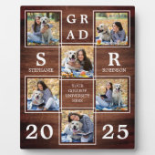 卒業パーソナライズされた写真木造 フォトプラーク (正面)