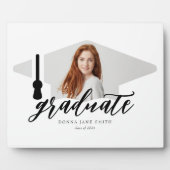 卒業パーソナライズされた写真科卒業 フォトプラーク (正面)