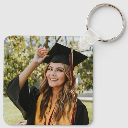 卒業パーソナライズされた写真 キーホルダー (裏面)