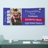 卒業パーソナライズされた写真、名前 横断幕 (トレードショー)