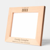 卒業パーソナライズされた名前をカスタムする レーザー彫刻フレーム (左)