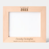 卒業パーソナライズされた名前をカスタムする レーザー彫刻フレーム (正面)
