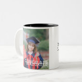 卒業パーソナライズされた名区分 ツートーンマグカップ (正面左)