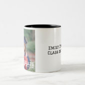 卒業パーソナライズされた名区分 ツートーンマグカップ (中央)