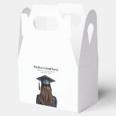 卒業パーソナライズされた女子モダン卒業生 フェイバーボックス (オープン)