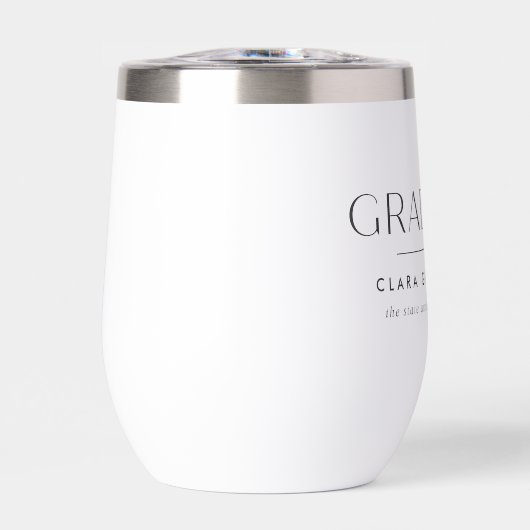 卒業パーソナライズされた学名と年の最小値 (正面)