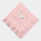 卒業パーソナライズされた学年課程修了 箔ナプキン (右)