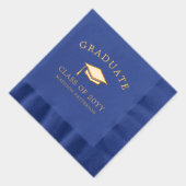 卒業パーソナライズされた学年課程修了 箔ナプキン (右)