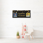 卒業パーソナライズされた後と今の写真 横断幕 (インサイチュ)