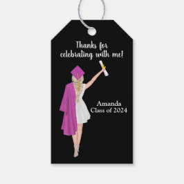 卒業パーソナライズされた感謝お願いギフトラベル ギフトタグ