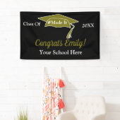 卒業パーソナライズされた旗 横断幕 (インサイチュ)