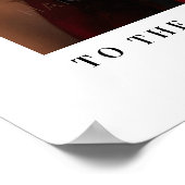 卒業パーソナライズされた歓迎サインカスタム写真 ポスター (角)