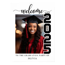 卒業パーソナライズされた歓迎サインカスタム写真