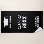 卒業パーソナライズされた用ビーチタオル類 ビーチタオル (正面)
