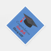 卒業パーソナライズされた紙パーティーナプキンス スタンダードランチョンナプキン (角)