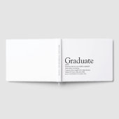 卒業パーソナライズされた者の定義(白黒) ゲストブック (全面)