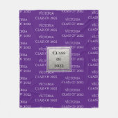 卒業パーソナライズされた記念クラス フリースブランケット (正面)