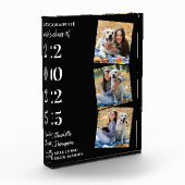 卒業パーソナライズされた記念日コラージュ フォトブロック (左)