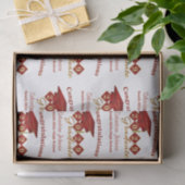 卒業パーソナライズされた赤と金ゴールド 薄葉紙 (ギフト)