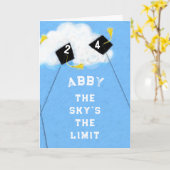 卒業パーソナライズされた2021カード カード (黄色い花)