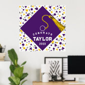 卒業パーソナライズされた2023おめでとう ポスター (ホームオフィス)