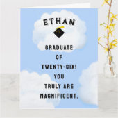 卒業パーソナライズされた2025 カード (黄色い花)