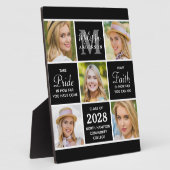 卒業パーソナライズされた5写真モダン卒業 フォトプラーク (側面)