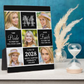 卒業パーソナライズされた5写真モダン卒業 フォトプラーク (側面)