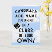 卒業パーソナライズされた カード (黄色い花)