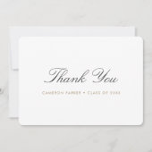 卒業パーソナライズされた サンキューカード (正面)