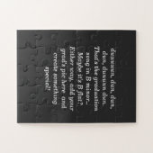 卒業パーソナライズされた ジグソーパズル (横)