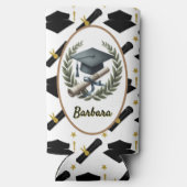 卒業パーソナライズされた スリム缶クーラー (裏面)