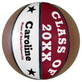 卒業パーソナライズされた バスケットボール (縦)